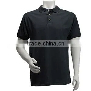 Customize golf polo with stripe / new stripe golf t-shirt