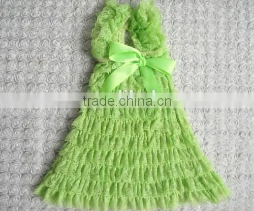 Cheap And Fine Baby Lace Rompers Children Girl Bow Baby Lace Rompers