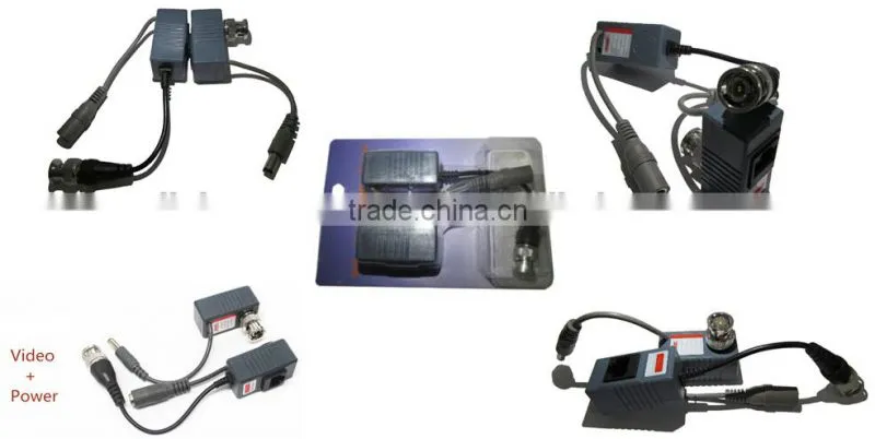 Passive Video Balun Power Transmitter For CCTV