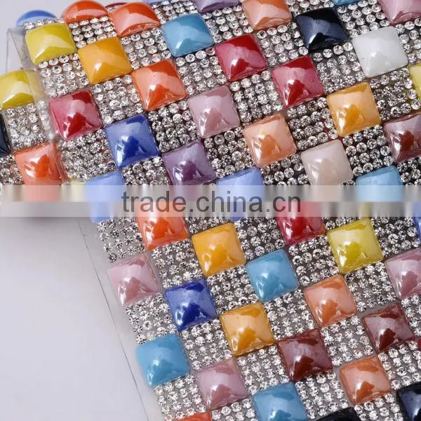 2014 point back crystal glass chatons rhinestone