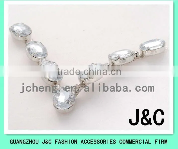 v shaped acrylic stone shoes ornament and uppers for flip-flops