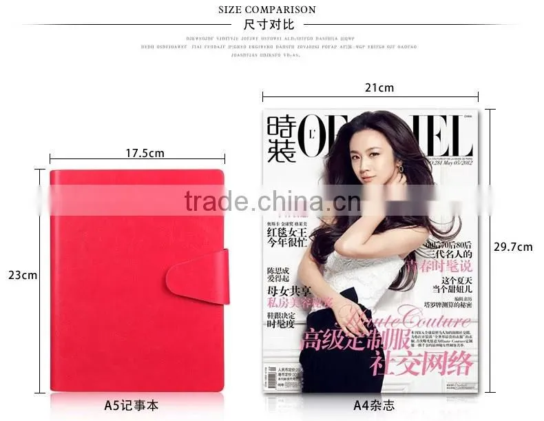 China factory offer promotional spiral notebook with colored paper/office notebook