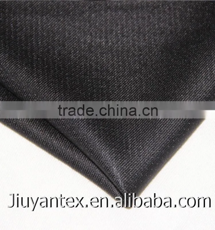 JY-1610 t80 r20 staple fiber silk handtouch woven twill beautiful shiny man uniform suiting textile fabric