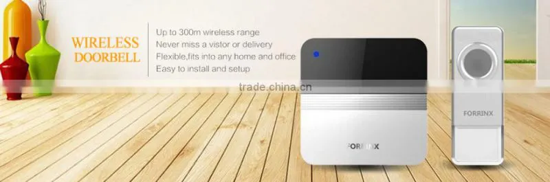 Modern design water proof Forrinx High-end Wireless doorbell FX-B7 easy installed