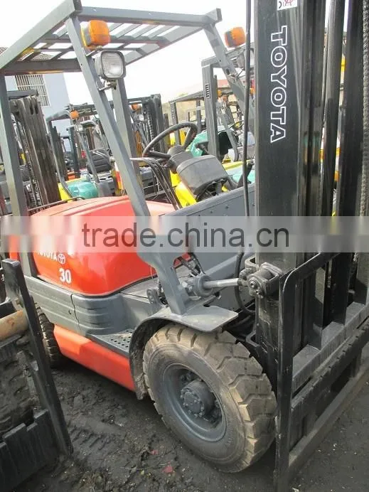 Toyota diesel forklift 3 ton for sale, 6FD30, 7FD30, 8FD30, used toyota forklift