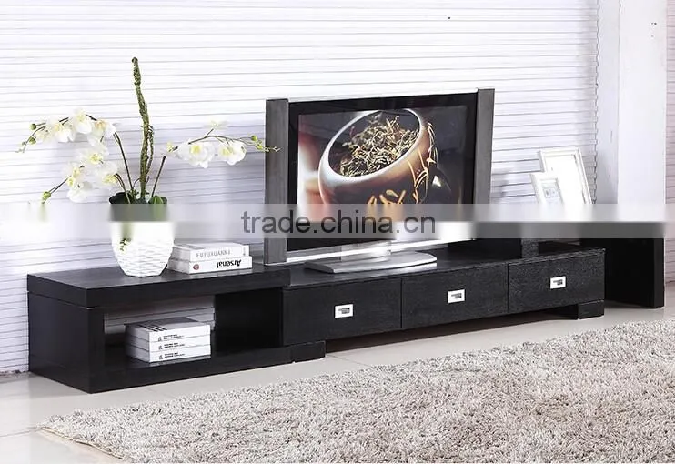 stretched wooden tv stand design