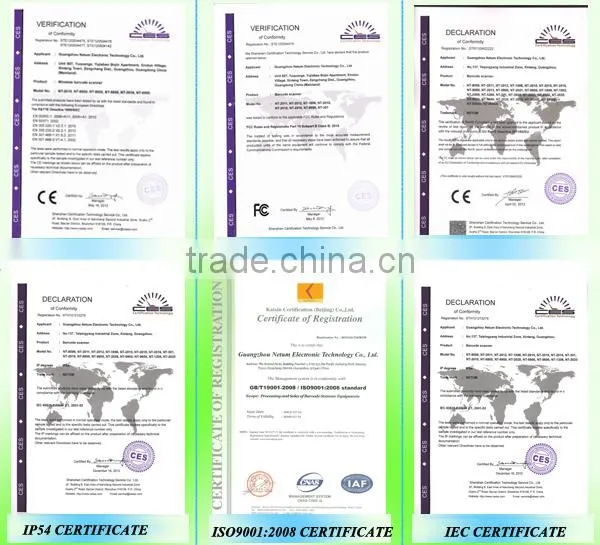NT-2015 rugged laser barcode scanner with usb port