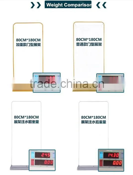 Iron Base, Water Injection Base, Door-like Shape Banner Display Stand,Display Rack