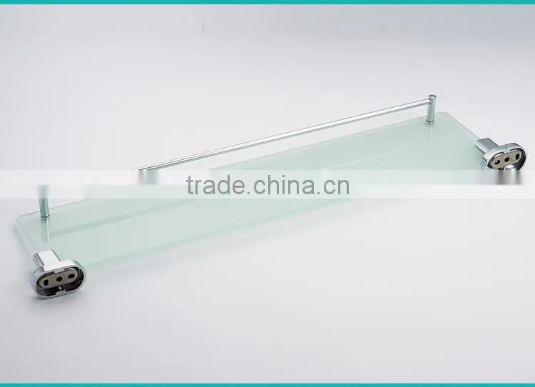 2015News modern design Bathroom accessories frosted simple desgin hardware zinc alloy glass shelf