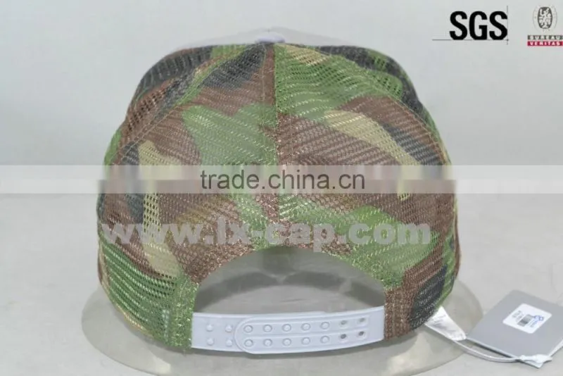 5-panel fashion grey foam camp mesh trucker cap/hat