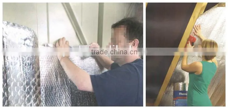Metalized Aluminum Bubble Insulation with fire resistant