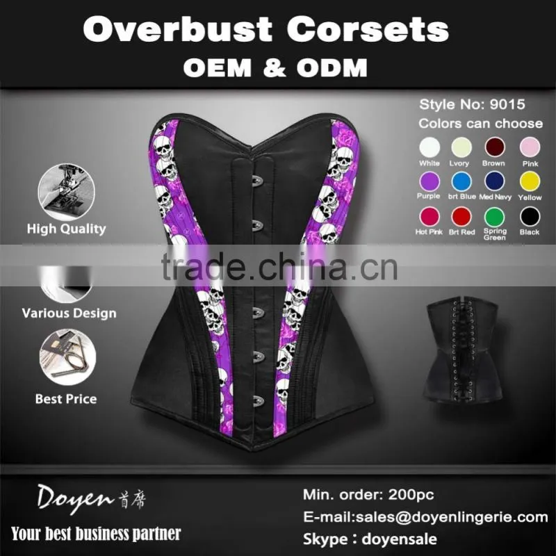 factory Wholesale Corsets and Bustier Sexy Latex Waist training Corsets Overbust Bustier corselet body shapers for trainer