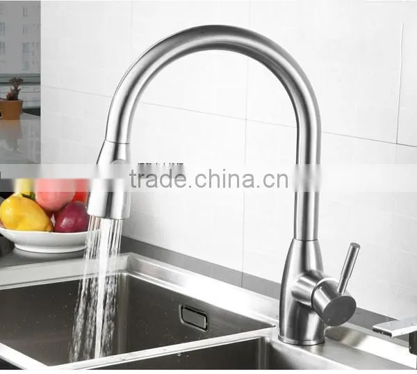 china supplier spring loaded kitchen sink mixer tap faucets, brass hot and cold water kitchen tap