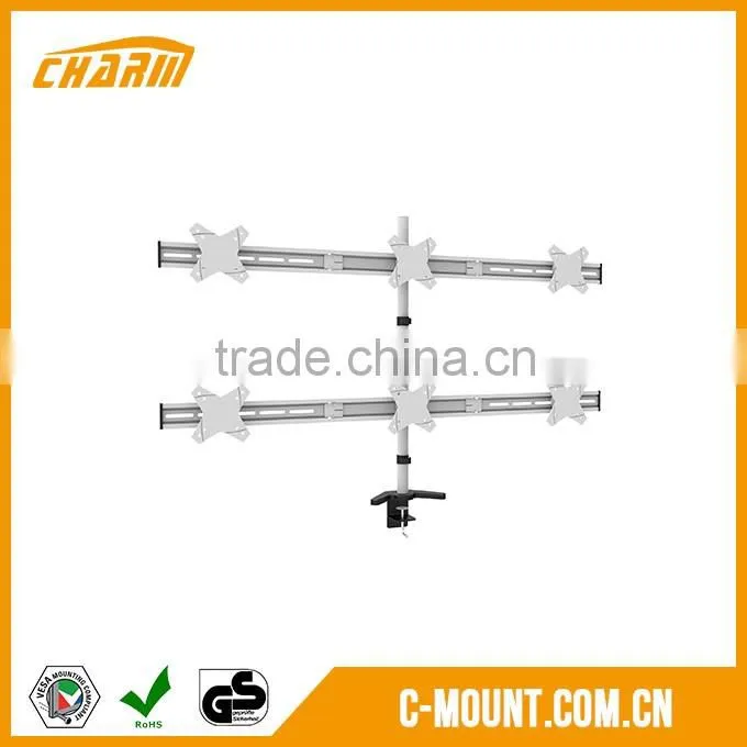 Table mount tv bracket for 10"-27", wholesale adjustable height tv bracket