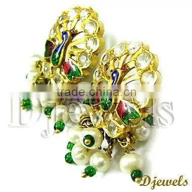 Emerald Earrings, Diamond Earrings, Emerald Jewelry