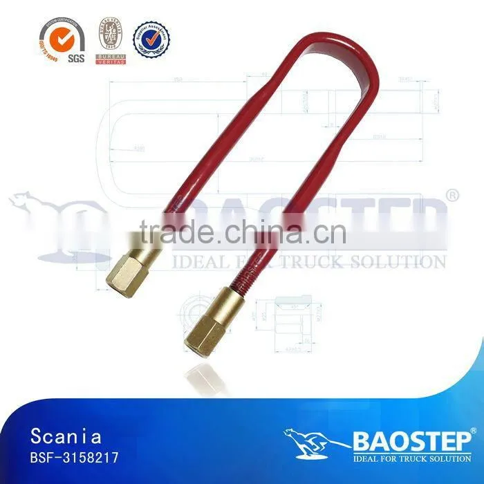 Isuzu u bolt for truck chassis with hex nut