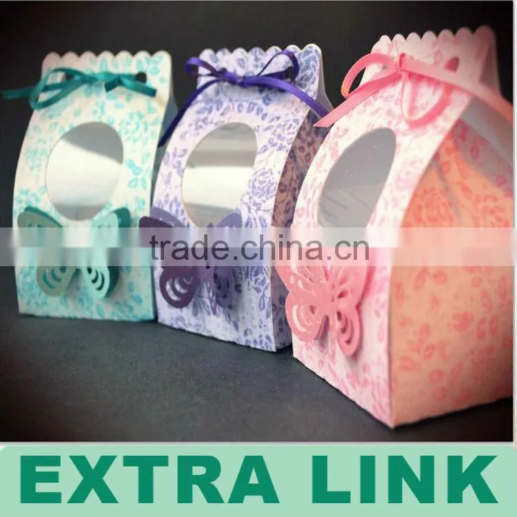 Blue Mini Bird Packaging Box For Cupcake Packaging