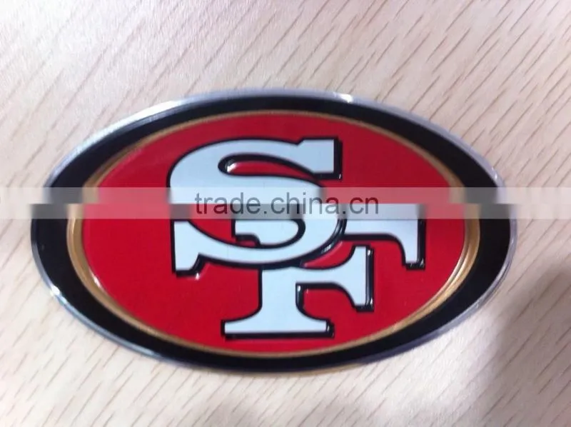 printing embossed metal aluminum letter sticker