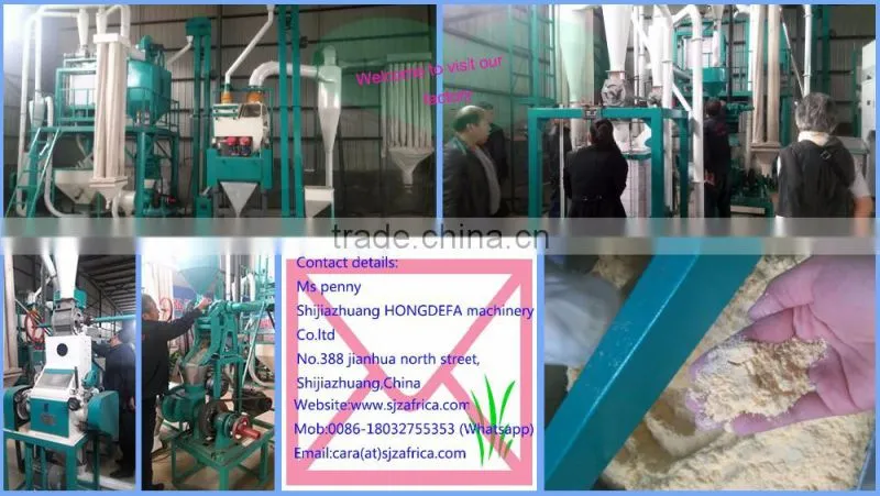 corn mill maize flour making machine with full automatic