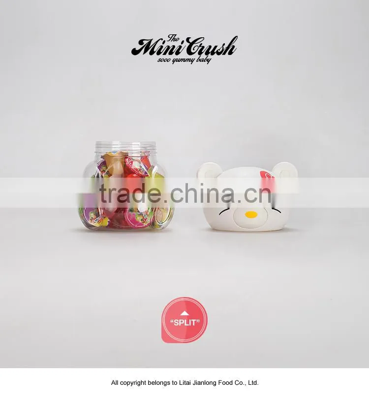 Wholesale chinese candy pink hellokitty candy jar for jelly gummy candy