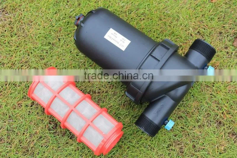 Drip irrigation water screen filter and disc filter