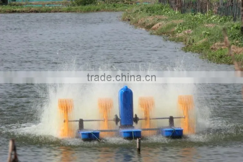 paddlewheel fish pond aerator/ waterwheel model oxygen increasing aerator