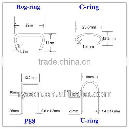 China Wire Frame Nails Mattress Staples