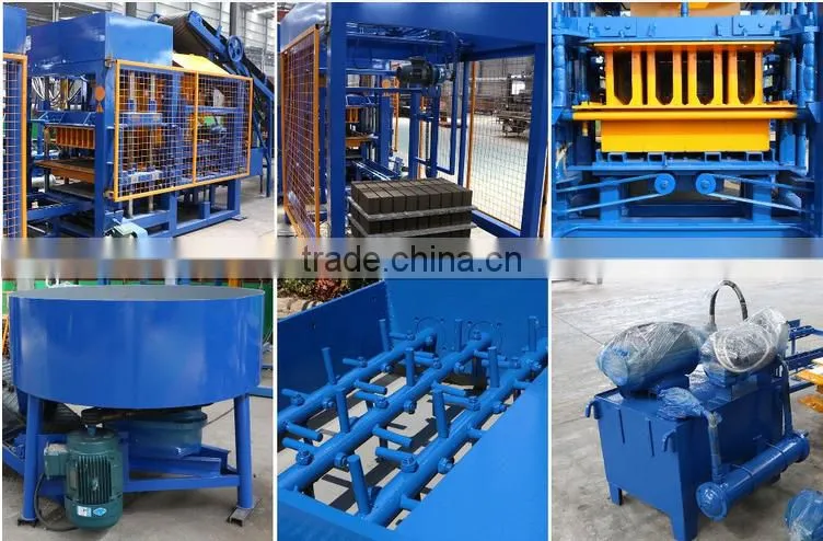 QT6-15 hydarulic colored paving block making machine