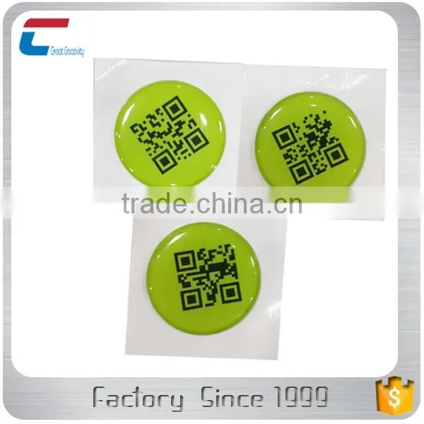 QR code printed 13.56MHZ MIFARE Classic 1K /4K Keyfob RFID Tags Stickers