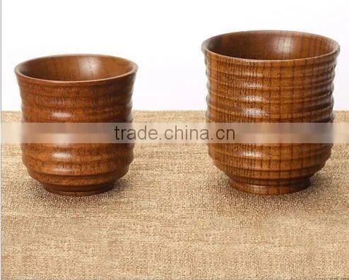 Wooden cocktail mugs
