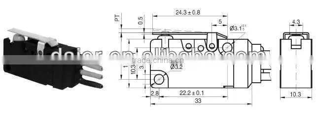 IP 67 Waterproof micro switch 12v WS2
