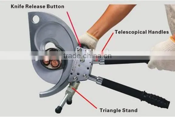 XLJ-95A Duck ratchet cable cutter for copper aluminum armoured cable