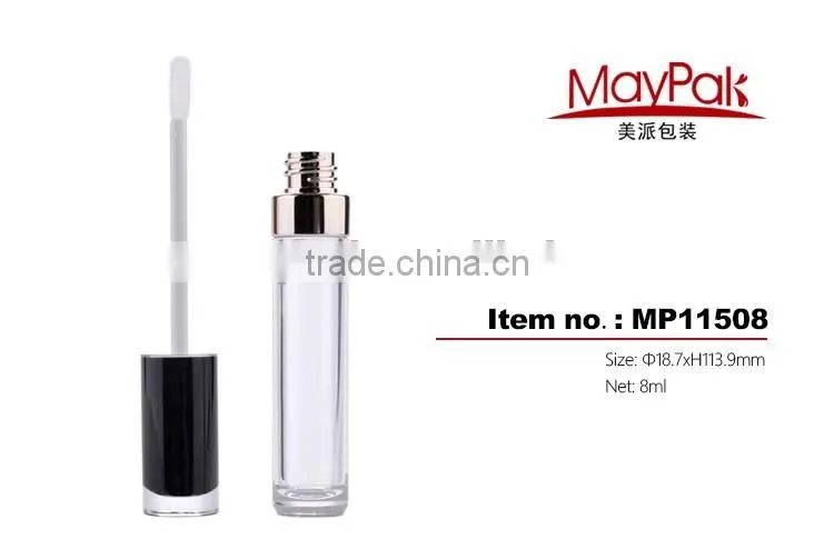 UV collar lipgloss tube with sponge head