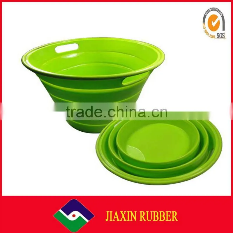 100% Food Grade Locked lids Silicone collapsible bowl