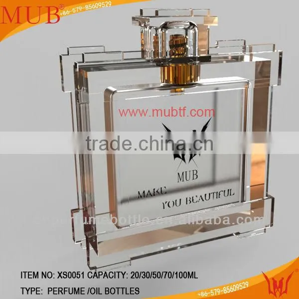 New designal crystal glass perfume bottle