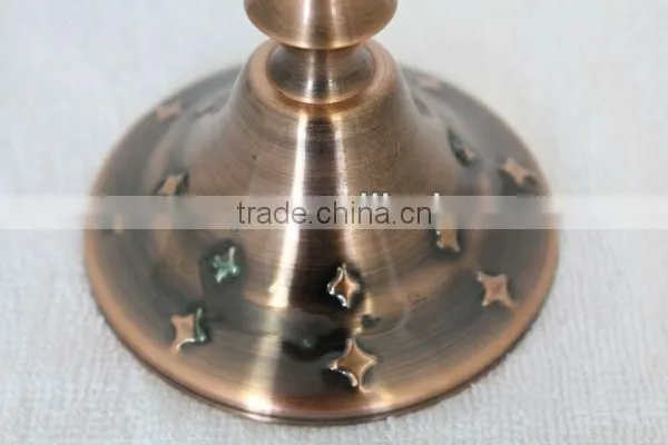 Unique Arabic Brass Antique Candle Holder