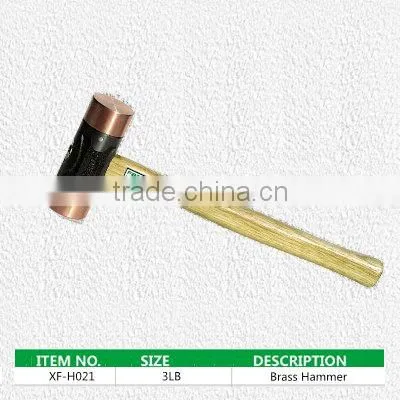 brass hammer with fiberglass handle