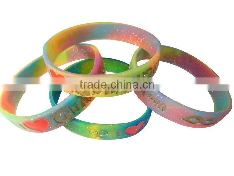 Flexible star bracelets wholesale silicone rubber bracelets with charms all kinds of bracelet