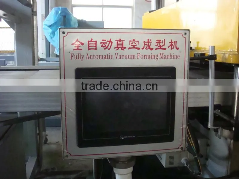 Double worktables PS fully automatic vacuum forming machine
