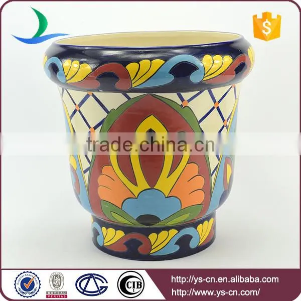 YSfp0001 Unique flower pot hand print designs for Europe market