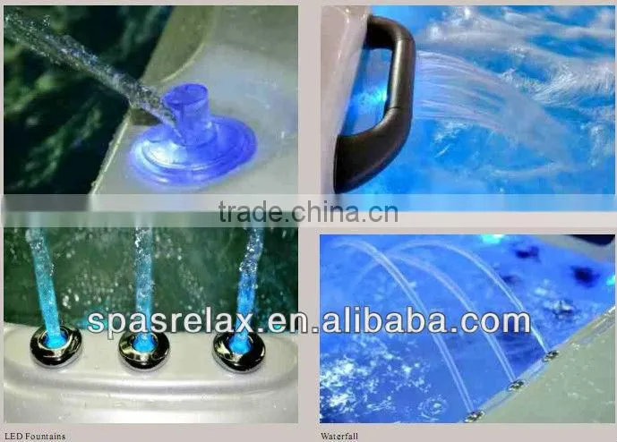 2013 Beauty Spa/Massage turbo spa for 6 Person with LED lights