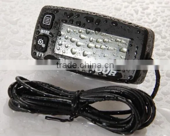 Maintenance resettable Tach hour meter waterproof Large backlight LCD