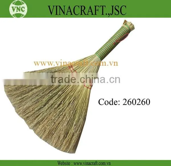 Wholesale broom straw broom with colorful handle