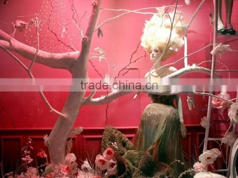 Window display tree for stores decoration