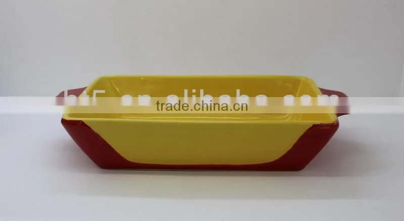 durable colored ceramic baking dish