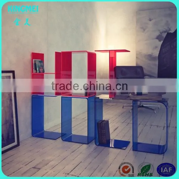 Custom Best quality clear acrylic plexiglass bookshelf