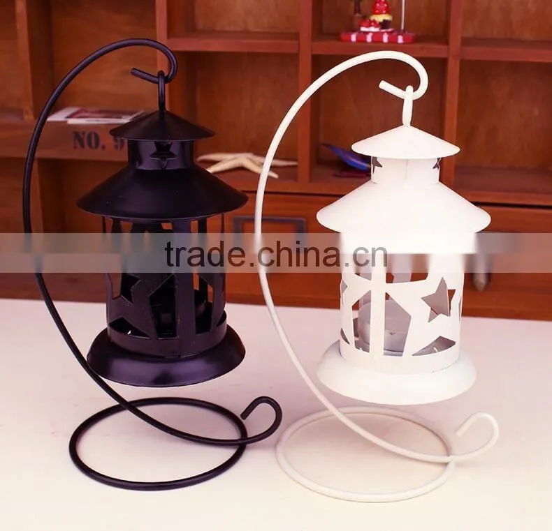 New 2017 White Vintage Style Lantern Candle Holders