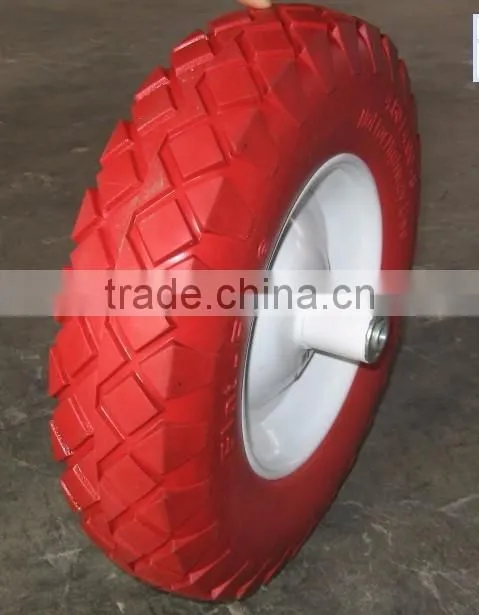 16'*4.00-8 PU FOAM WHEEL FP4008 WITH METAL RIM