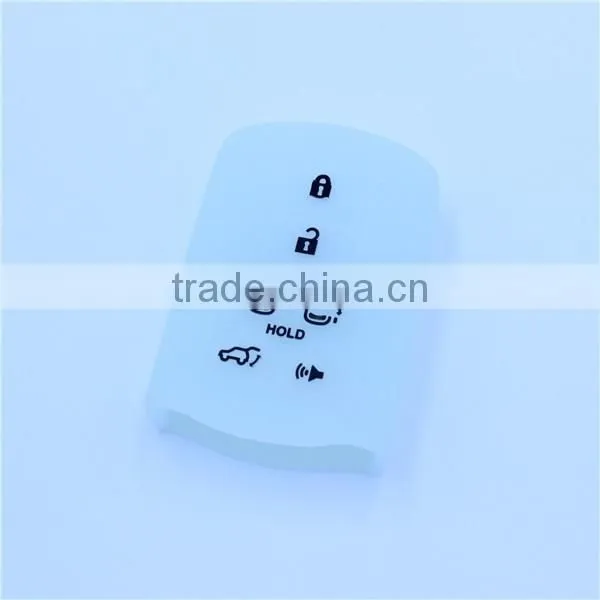 7 buttons silicone car key case, key jackets for toyota. silicone car key cover