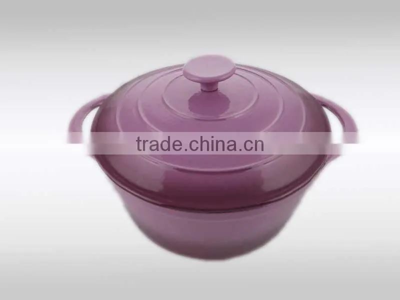 Enamel coated cast iron containers